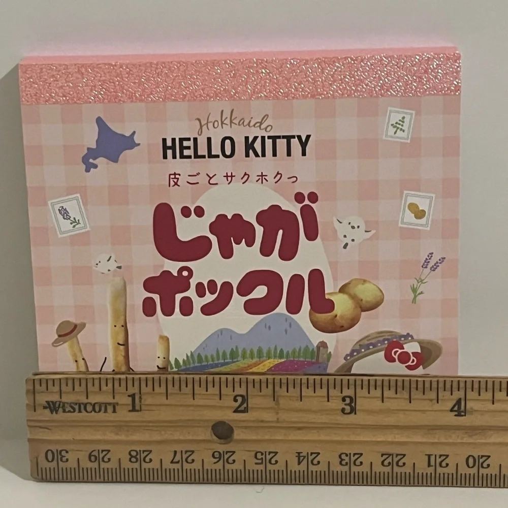 Hello Kitty Hokkaido Calbee Collaboration Small Square Memo Pad